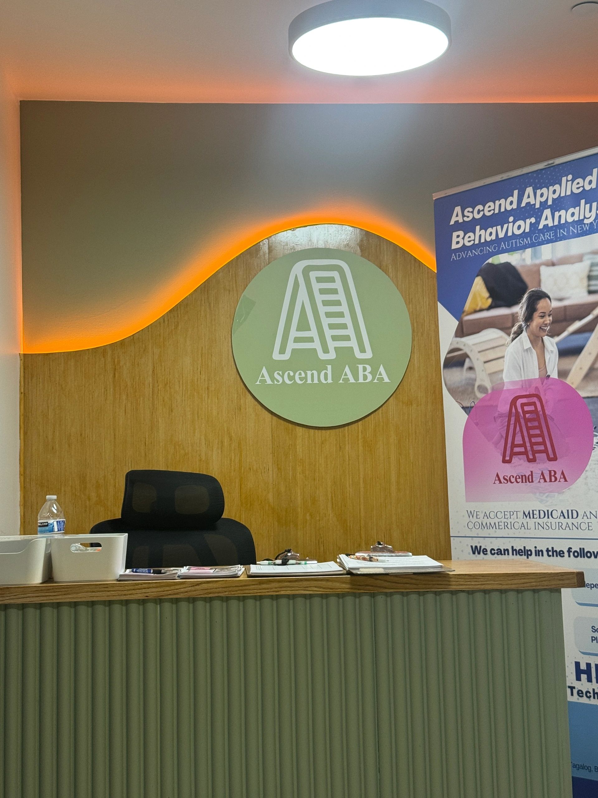 Ascend ABA reception desk and welcome area